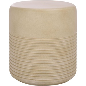 image:imageSAFAVIEH Outdoor Patio Furniture Collection  Astrid Sandy Beige Ficonstone Side Table Round Modern Accent Table Fully Assembled PAT1537BBeige