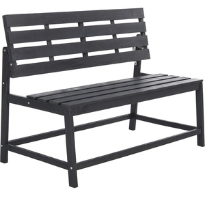 image:imageSAFAVIEH PAT6753A Collection Ruben Teak Balcony Bench and Table Outdoor SetDark Slate Gray