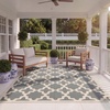 image:imageSAFAVIEH Courtyard Collection 53 x 77 RedBone CY6913 Indoor Outdoor Splashproof Easy Scrubbing Patio Backyard Mudroom Area RugAnthraciteBeige