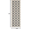 image:imageSAFAVIEH Courtyard Collection 53 x 77 RedBone CY6913 Indoor Outdoor Splashproof Easy Scrubbing Patio Backyard Mudroom Area RugAnthraciteBeige