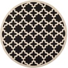 image:imageSAFAVIEH Courtyard Collection 53 x 77 RedBone CY6913 Indoor Outdoor Splashproof Easy Scrubbing Patio Backyard Mudroom Area RugBlackBeige