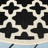 image:imageSAFAVIEH Courtyard Collection 53 x 77 RedBone CY6913 Indoor Outdoor Splashproof Easy Scrubbing Patio Backyard Mudroom Area RugBlackBeige