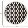 image:imageSAFAVIEH Courtyard Collection 53 x 77 RedBone CY6913 Indoor Outdoor Splashproof Easy Scrubbing Patio Backyard Mudroom Area RugBlackBeige