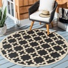 image:imageSAFAVIEH Courtyard Collection 53 x 77 RedBone CY6913 Indoor Outdoor Splashproof Easy Scrubbing Patio Backyard Mudroom Area RugBlackBeige
