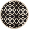 image:imageSAFAVIEH Courtyard Collection 53 x 77 RedBone CY6913 Indoor Outdoor Splashproof Easy Scrubbing Patio Backyard Mudroom Area RugBlackBeige