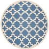 image:imageSAFAVIEH Courtyard Collection 53 x 77 RedBone CY6913 Indoor Outdoor Splashproof Easy Scrubbing Patio Backyard Mudroom Area RugBlueBeige