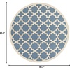 image:imageSAFAVIEH Courtyard Collection 53 x 77 RedBone CY6913 Indoor Outdoor Splashproof Easy Scrubbing Patio Backyard Mudroom Area RugBlueBeige