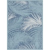 image:imageSAFAVIEH Courtyard Collection 8 x 10 Aqua  Navy CY8557 Indoor Outdoor Waterproof Easy Cleaning Patio Backyard Mudroom Area RugAquaNavy