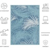 image:imageSAFAVIEH Courtyard Collection 8 x 10 Aqua  Navy CY8557 Indoor Outdoor Waterproof Easy Cleaning Patio Backyard Mudroom Area RugAquaNavy