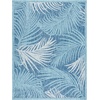 image:imageSAFAVIEH Courtyard Collection 8 x 10 Aqua  Navy CY8557 Indoor Outdoor Waterproof Easy Cleaning Patio Backyard Mudroom Area RugAquaNavy