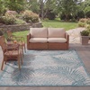 image:imageSAFAVIEH Courtyard Collection 8 x 10 Aqua  Navy CY8557 Indoor Outdoor Waterproof Easy Cleaning Patio Backyard Mudroom Area RugGreyAqua