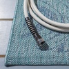 image:imageSAFAVIEH Courtyard Collection 8 x 10 Aqua  Navy CY8557 Indoor Outdoor Waterproof Easy Cleaning Patio Backyard Mudroom Area RugGreyAqua