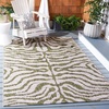 image:imageSAFAVIEH Courtyard Collection 8 x 10 GreyBlack CY8444 Indoor Outdoor Waterproof Easy Cleaning Patio Backyard Mudroom Area RugGreyGreen