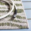 image:imageSAFAVIEH Courtyard Collection 8 x 10 GreyBlack CY8444 Indoor Outdoor Waterproof Easy Cleaning Patio Backyard Mudroom Area RugGreyGreen