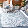 image:imageSAFAVIEH Courtyard Collection 8 x 10 GreyBlack CY8444 Indoor Outdoor Waterproof Easy Cleaning Patio Backyard Mudroom Area RugIvoryAqua