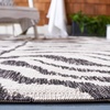 image:imageSAFAVIEH Courtyard Collection 8 x 10 GreyBlack CY8444 Indoor Outdoor Waterproof Easy Cleaning Patio Backyard Mudroom Area RugIvoryBlack