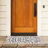 image:imageSAFAVIEH Courtyard Collection 8 x 10 GreyBlack CY8444 Indoor Outdoor Waterproof Easy Cleaning Patio Backyard Mudroom Area RugIvoryBlack