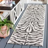 image:imageSAFAVIEH Courtyard Collection 8 x 10 GreyBlack CY8444 Indoor Outdoor Waterproof Easy Cleaning Patio Backyard Mudroom Area RugIvoryBlack