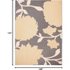 image:imageSAFAVIEH Courtyard Collection 8 x 11 AnthraciteBeige CY7321 Indoor Outdoor Waterproof EasyCleaning Patio Backyard Mudroom AreaRugAnthraciteBeige