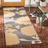 image:imageSAFAVIEH Courtyard Collection 8 x 11 AnthraciteBeige CY7321 Indoor Outdoor Waterproof EasyCleaning Patio Backyard Mudroom AreaRugAnthraciteBeige