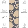 image:imageSAFAVIEH Courtyard Collection 8 x 11 AnthraciteBeige CY7321 Indoor Outdoor Waterproof EasyCleaning Patio Backyard Mudroom AreaRugAnthraciteBeige