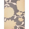image:imageSAFAVIEH Courtyard Collection 8 x 11 AnthraciteBeige CY7321 Indoor Outdoor Waterproof EasyCleaning Patio Backyard Mudroom AreaRugAnthraciteBeige
