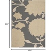 image:imageSAFAVIEH Courtyard Collection 8 x 11 AnthraciteBeige CY7321 Indoor Outdoor Waterproof EasyCleaning Patio Backyard Mudroom AreaRugAnthraciteBeige