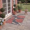 image:imageSAFAVIEH Courtyard Collection 8 x 11 AnthraciteBeige CY7321 Indoor Outdoor Waterproof EasyCleaning Patio Backyard Mudroom AreaRugAnthraciteRed