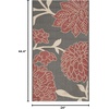 image:imageSAFAVIEH Courtyard Collection 8 x 11 AnthraciteBeige CY7321 Indoor Outdoor Waterproof EasyCleaning Patio Backyard Mudroom AreaRugAnthraciteRed