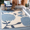 image:imageSAFAVIEH Courtyard Collection 8 x 11 AnthraciteBeige CY7321 Indoor Outdoor Waterproof EasyCleaning Patio Backyard Mudroom AreaRugBeigeBlue