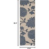image:imageSAFAVIEH Courtyard Collection 8 x 11 AnthraciteBeige CY7321 Indoor Outdoor Waterproof EasyCleaning Patio Backyard Mudroom AreaRugBeigeBlue