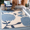image:imageSAFAVIEH Courtyard Collection 8 x 11 AnthraciteBeige CY7321 Indoor Outdoor Waterproof EasyCleaning Patio Backyard Mudroom AreaRugBeigeBlue