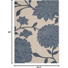 image:imageSAFAVIEH Courtyard Collection 8 x 11 AnthraciteBeige CY7321 Indoor Outdoor Waterproof EasyCleaning Patio Backyard Mudroom AreaRugBeigeBlue