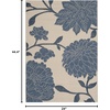 image:imageSAFAVIEH Courtyard Collection 8 x 11 AnthraciteBeige CY7321 Indoor Outdoor Waterproof EasyCleaning Patio Backyard Mudroom AreaRugBeigeBlue