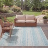 image:imageSAFAVIEH Courtyard Collection 8 x 11 BeigeBrown CY8736 Indoor Outdoor Waterproof EasyCleaning Patio Backyard Mudroom AreaRugLight GreyAqua
