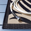 image:imageSAFAVIEH Courtyard Collection 8 x 11 Blue  Natural CY2961 Floral Indoor Outdoor Waterproof EasyCleaning Patio Backyard Mudroom AreaRugBlackSand