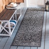 image:imageSAFAVIEH Courtyard Collection 8 x 11 Brown  Ivory CY8680 Indoor Outdoor Patio Backyard Mudroom Area RugBlackIvory
