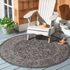 image:imageSAFAVIEH Courtyard Collection 8 x 11 Brown  Ivory CY8680 Indoor Outdoor Patio Backyard Mudroom Area RugBlackIvory