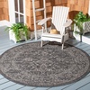 image:imageSAFAVIEH Courtyard Collection 8 x 11 Brown  Ivory CY8680 Indoor Outdoor Patio Backyard Mudroom Area RugBlackIvory