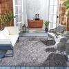 image:imageSAFAVIEH Courtyard Collection 8 x 11 Brown  Ivory CY8680 Indoor Outdoor Patio Backyard Mudroom Area RugBlackIvory