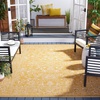 image:imageSAFAVIEH Courtyard Collection 8 x 11 Brown  Ivory CY8680 Indoor Outdoor Patio Backyard Mudroom Area RugGoldIvory