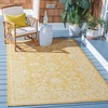 image:imageSAFAVIEH Courtyard Collection 8 x 11 Brown  Ivory CY8680 Indoor Outdoor Patio Backyard Mudroom Area RugGoldIvory