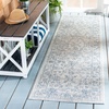 image:imageSAFAVIEH Courtyard Collection 8 x 11 Brown  Ivory CY8680 Indoor Outdoor Patio Backyard Mudroom Area RugGreyNavy