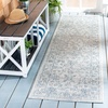 image:imageSAFAVIEH Courtyard Collection 8 x 11 Brown  Ivory CY8680 Indoor Outdoor Patio Backyard Mudroom Area RugGreyNavy