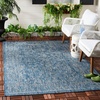 image:imageSAFAVIEH Courtyard Collection 8 x 11 Brown  Ivory CY8680 Indoor Outdoor Patio Backyard Mudroom Area RugNavyIvory