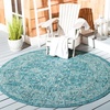 image:imageSAFAVIEH Courtyard Collection 8 x 11 Brown  Ivory CY8680 Indoor Outdoor Patio Backyard Mudroom Area RugTurquoise