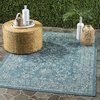 image:imageSAFAVIEH Courtyard Collection 8 x 11 Brown  Ivory CY8680 Indoor Outdoor Patio Backyard Mudroom Area RugTurquoise