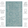 image:imageSAFAVIEH Courtyard Collection 8 x 11 Brown  Ivory CY8680 Indoor Outdoor Patio Backyard Mudroom Area RugTurquoise