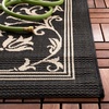 image:imageSAFAVIEH Courtyard Collection 8 x 11 Grey  Natural CY2098 Scroll Indoor Outdoor Waterproof EasyCleaning Patio Backyard Mudroom AreaRugBlackSand