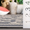 image:imageSAFAVIEH Courtyard Collection 8 x 11 Grey  Natural CY2098 Scroll Indoor Outdoor Waterproof EasyCleaning Patio Backyard Mudroom AreaRugGreyNatural